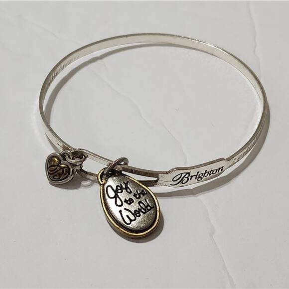 Brighton Joy to the World star of David mixed metals charm bracelet - Picture 2 of 4